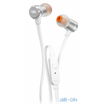 Навушники з мікрофоном JBL T290 Silver UA UCRF